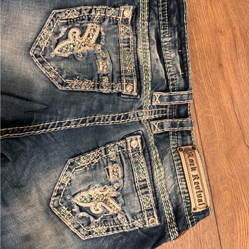 Rock revival jeans size 30 straight leg